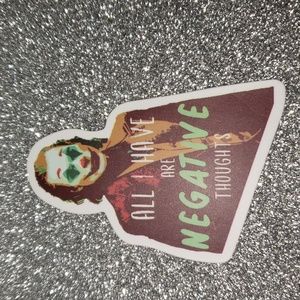 DC COMICS Batman Joker Waterproof Sticker Phoenix Quote